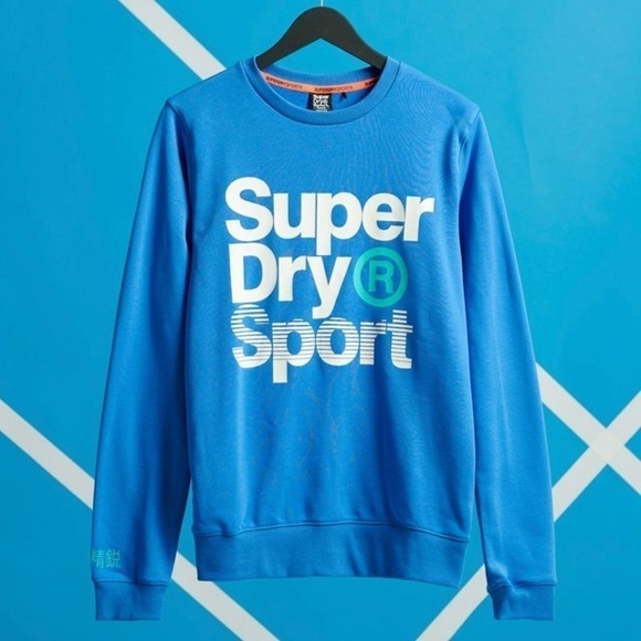 Superdry Sport Men’s Blue Pullover Sweatshirt - Picture 13 of 13